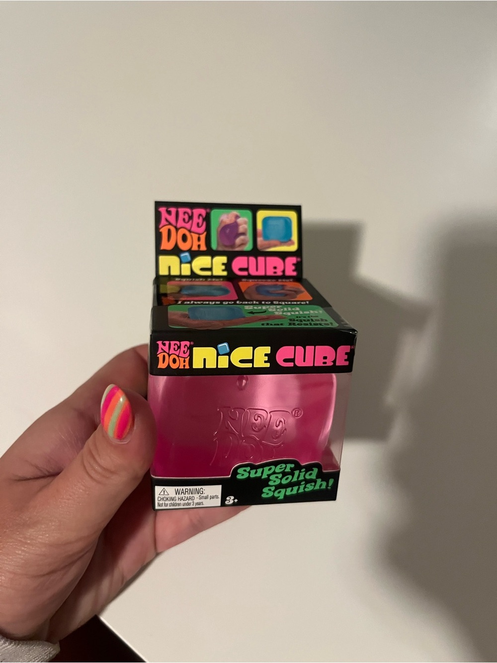 Nice Cube - Pink Super Solid Squish Toy